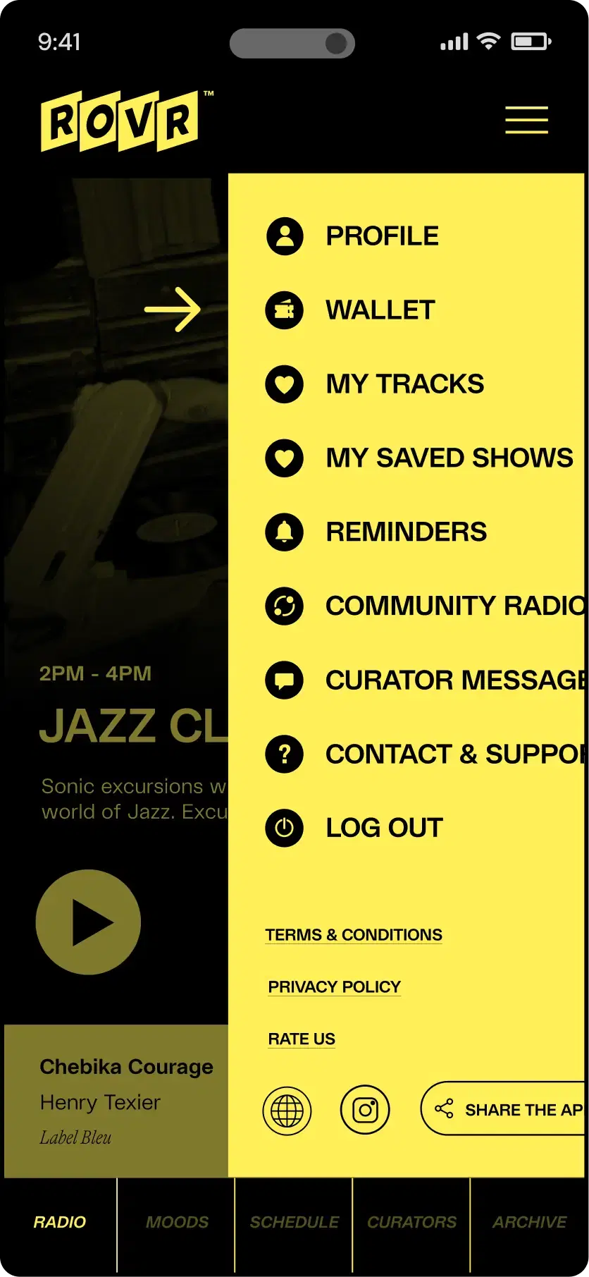 ROVR app — step 2