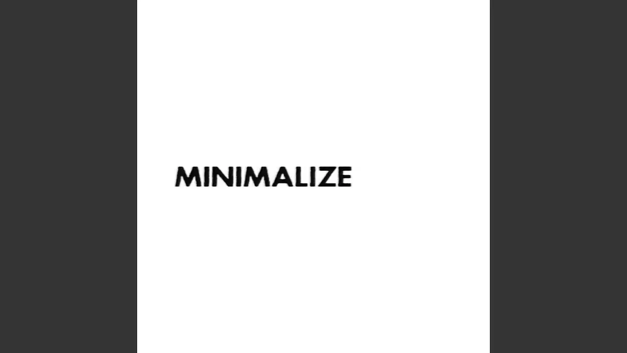 Minimalize Your Reworks - Walter Verdin, Annelies Monseré