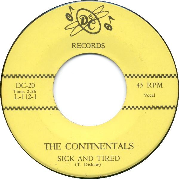 Sick And Tired / Almost A Man - The Continentals