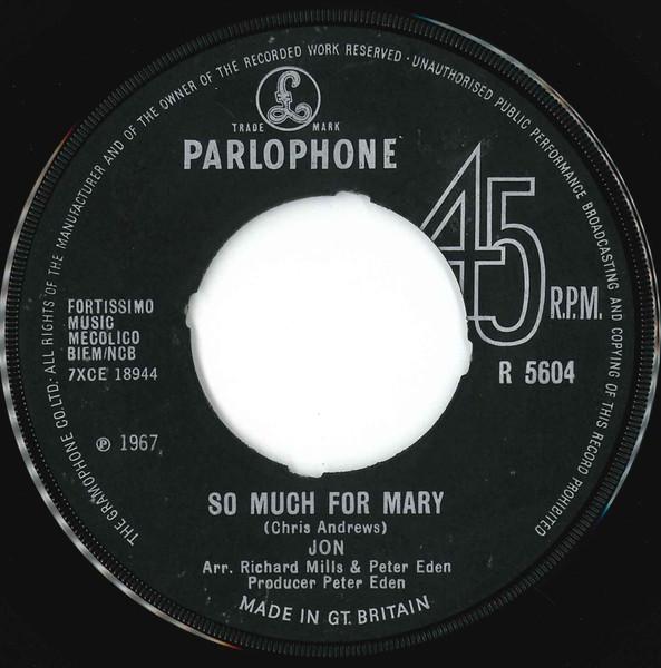 So Much For Mary / Polly Sunday - Jon