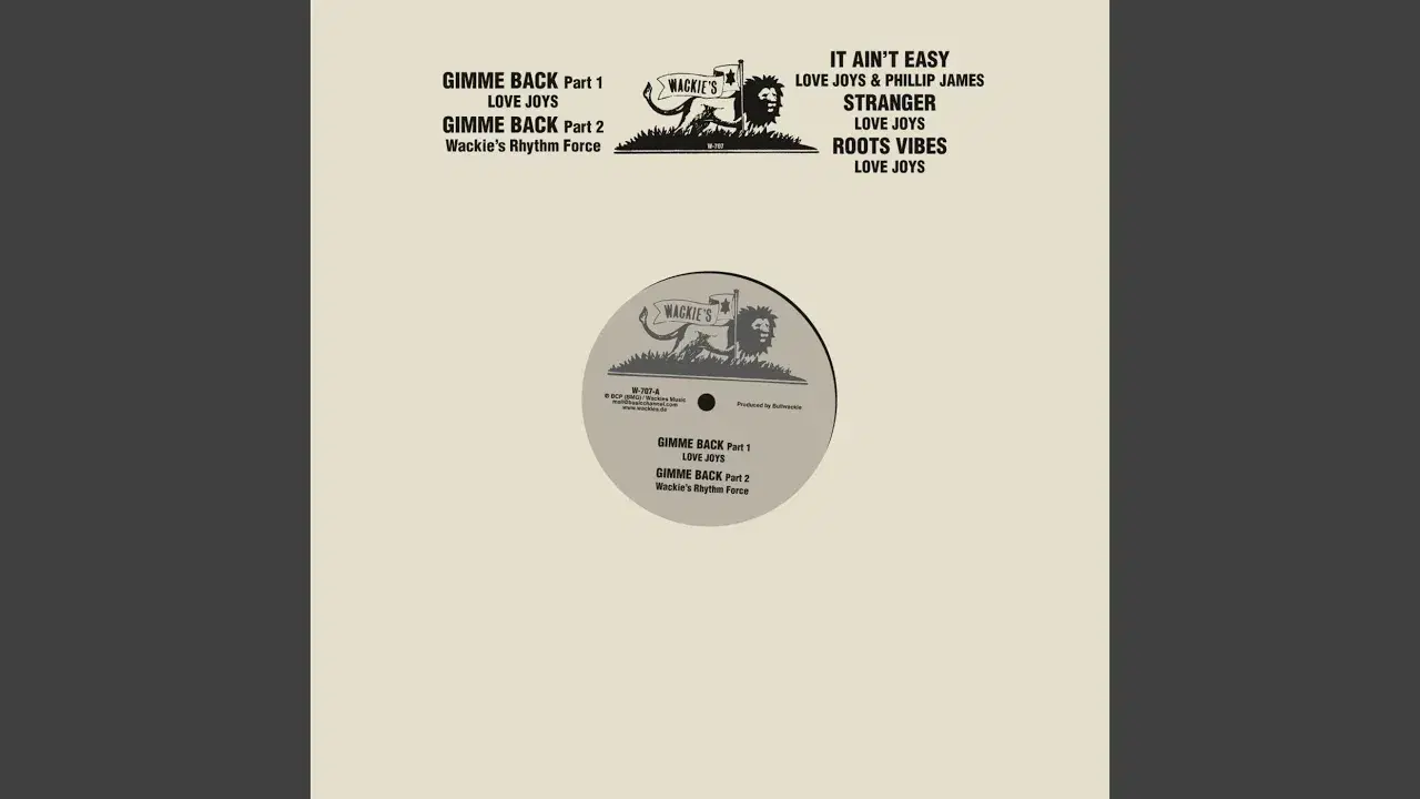 Gimme Back - Wackies Rhythm Force