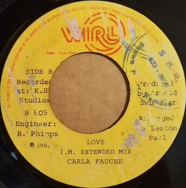 Carla Fauche - Message For You-Love (Barbados 7'') (1981) - Carla Fauche