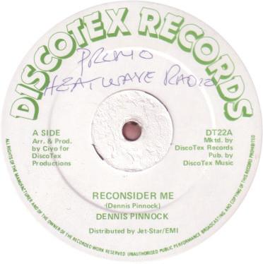Reconsider Me - Dennis Pinnock