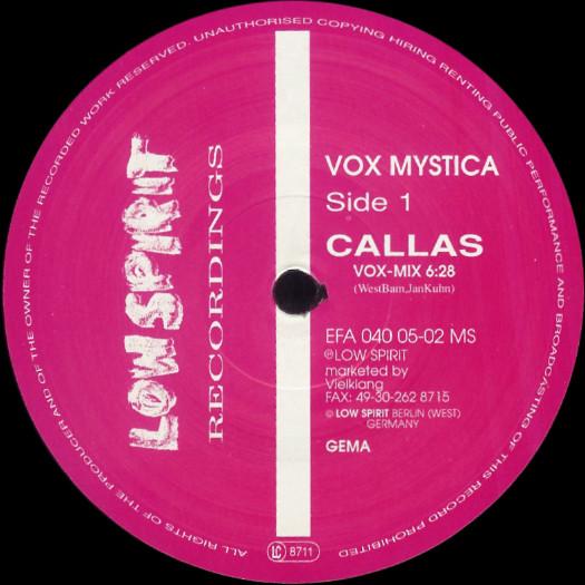 Callas - Vox Mystica
