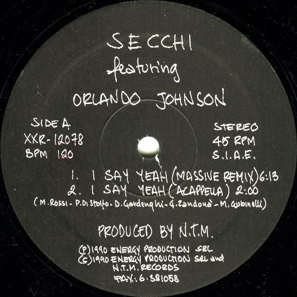 I Say Yeah - Secchi