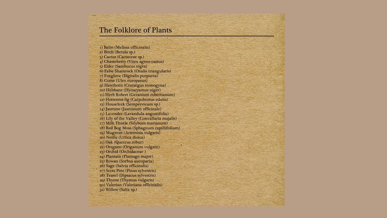 THE FOLKLORE OF PLANTS VOL.I - Orchid