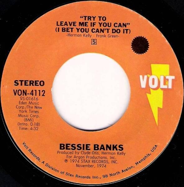 Dave Godin's Deep Soul Treasures Taken from the Vaults... - Volume 1 - Bessie Banks