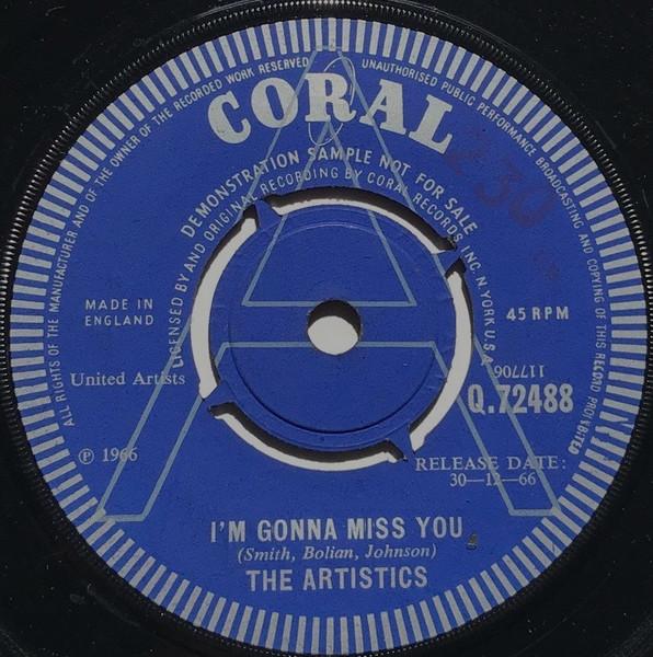I'm Gonna Miss You / Hope We Have - The Artistics