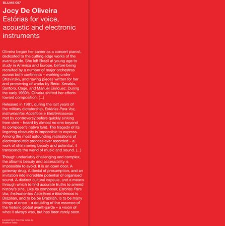Estórias Para Voz Instrumentos Acústicos e Eletrônicos - Jocy De Oliveira