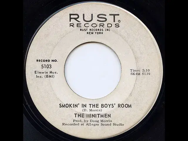 Smokin' In The Boys' Room - The Minitmen