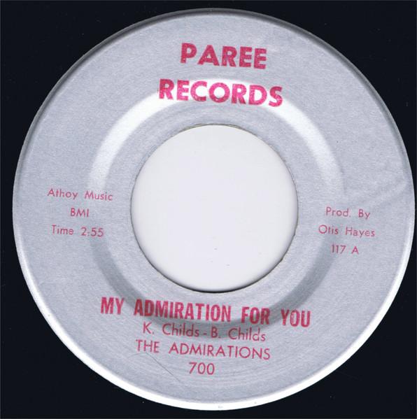 My Admiration For You / Heaven Is In Your Arms  - The Admirations