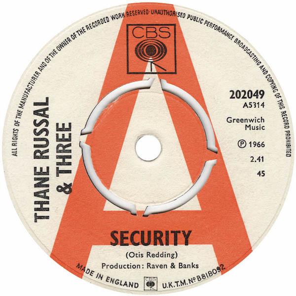 Security / Your Love Is Burning Me - Thane Russal