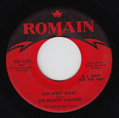 Sun Went Away / Somewhere - The Bounty Hunters