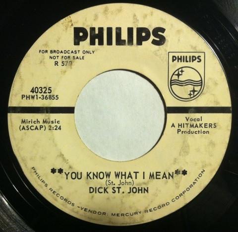 You Know What I Mean / Swanee River - Dick St John