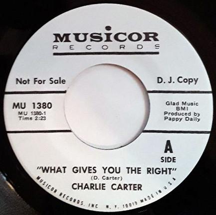  - Charlie Carter