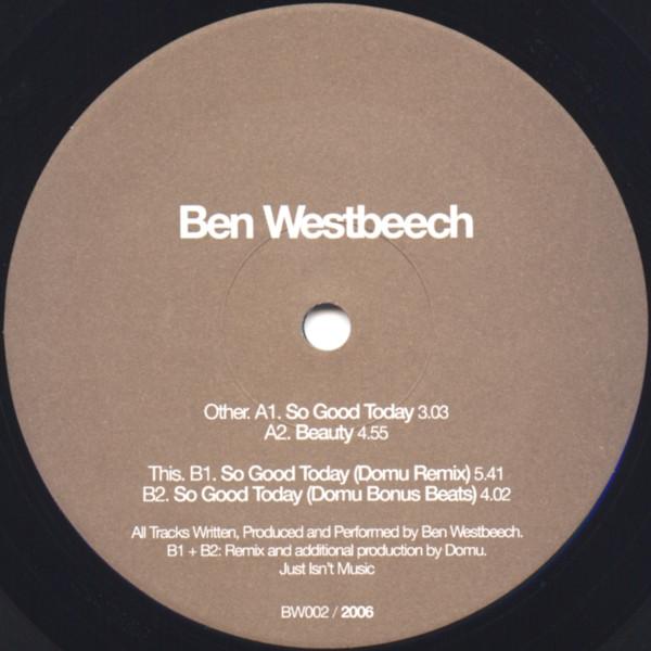 So Good Today - Ben Westbeech
