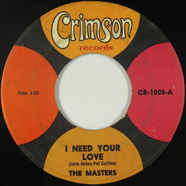 I Need Your Love / Not My Baby - The Masters