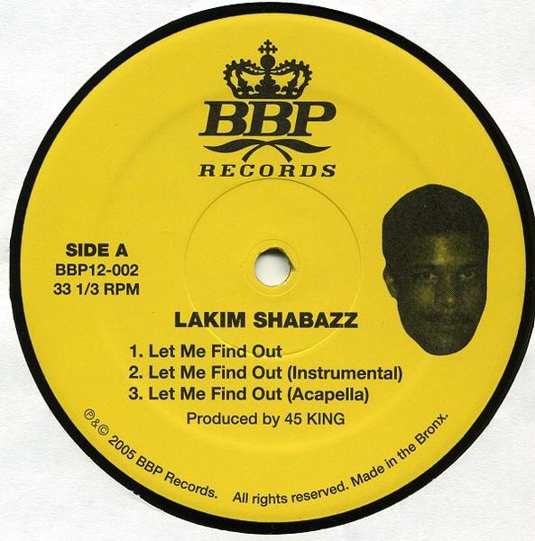 Let Me Find Out / Turn It Out - Lakim Shabazz