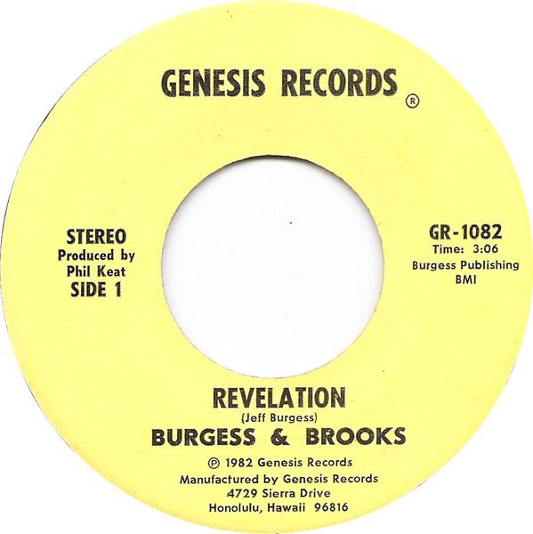 Revelation / Lady By The Sea - Burgess & Brooks