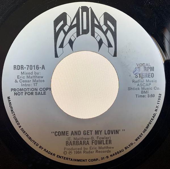 Come And Get My Lovin' - Barbara Fowler