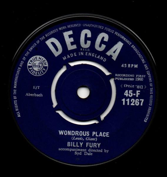 Wondrous Place - Billy Fury