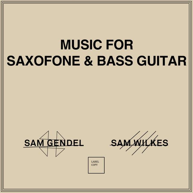 Music For Saxofone & Bass Guitar - Sam Gendel, Sam Wilkes