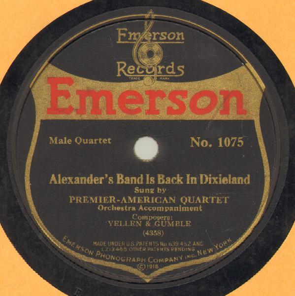 The Suicide Blues / Alexander's Band Is Back In Dixieland - Arthur Collins