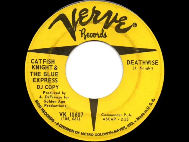 I Can't Keep From Cryin' / Deathwise - Catfish Knight & The Blue Express