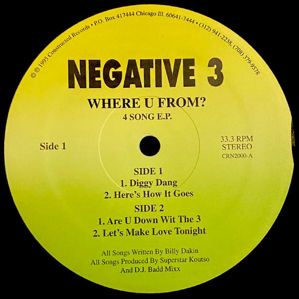  - Negative 3