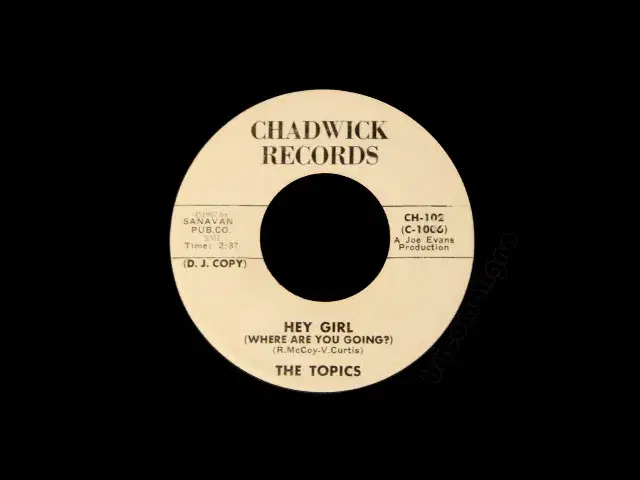 Hey Girl (Where Are You Going?) - The Topics