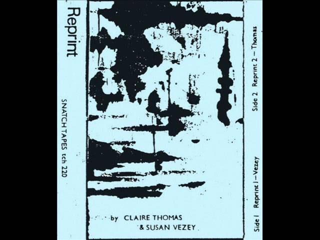 Reprint - Claire Thomas & Susan Vezey