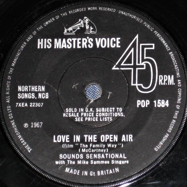 Love In The Open Air / Night Cry - Sounds Sensational