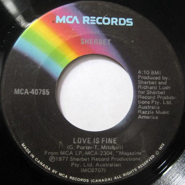 Midsummer Madness / Love Is Fine - Sherbet