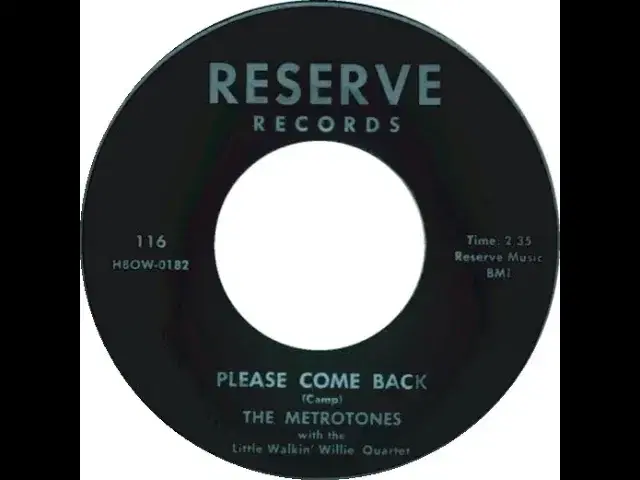 Please Come Back / Skitter Skatter - The Metrotones
