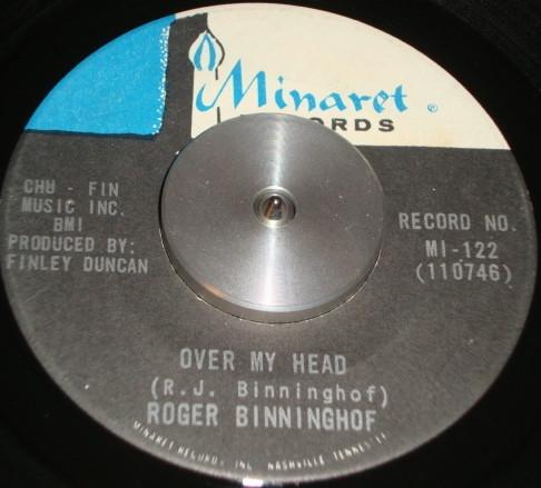 Over My Head / My Heart Has Grown Old - Roger Binninghof