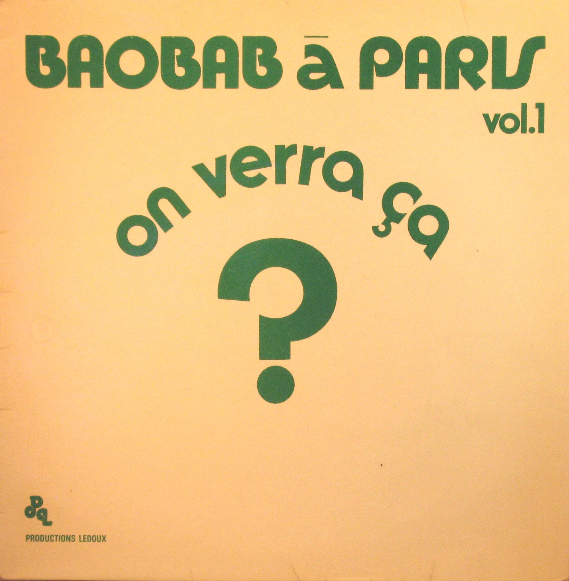 Baobab à Paris vol.1, 'On Verra Ça' - Orchestre Baobab