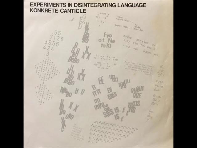 Experiments in Disintegrating Language/Konkrete Canticle - Neil Mills (with Elaine Mills)