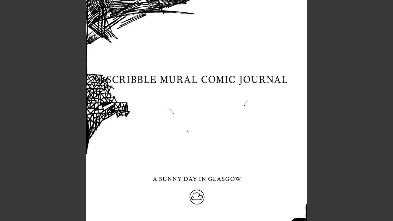 Scribble Mural Comic Journal - A Sunny Day in Glasgow