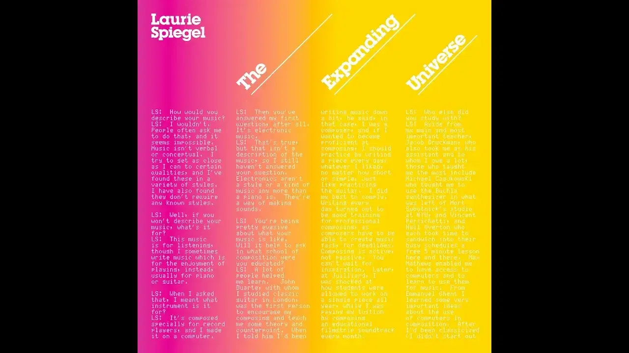 The Expanding Universe - Laurie Spiegel
