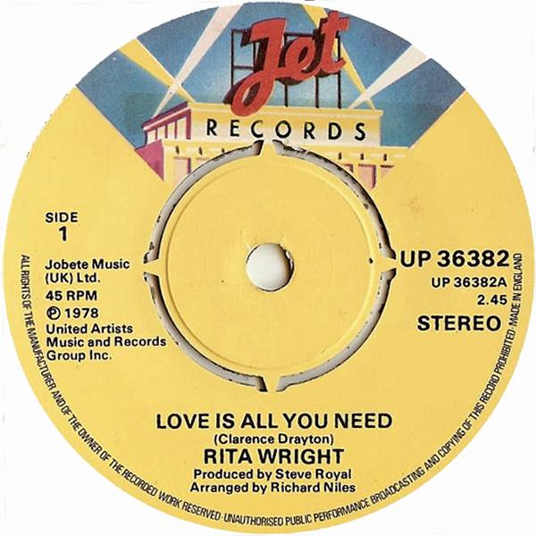 Love Is All You Need / Touch Me Take Me - Rita Wright