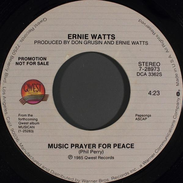 Music Prayer For Peace - Ernie Watts