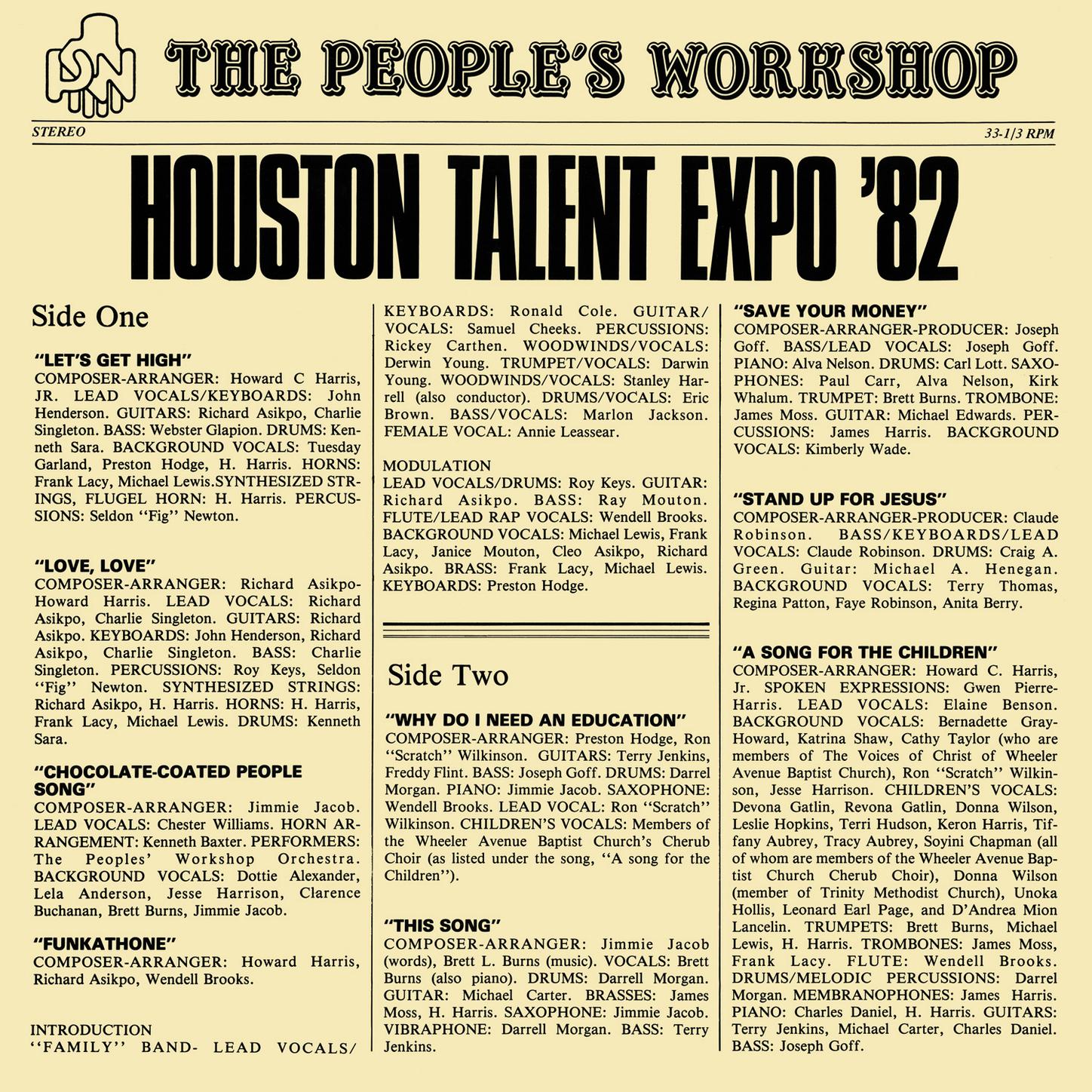 Houston Talent Expo '82 - The People's Workshop