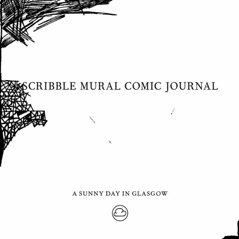 Scribble Mural Comic Journal - A Sunny Day in Glasgow
