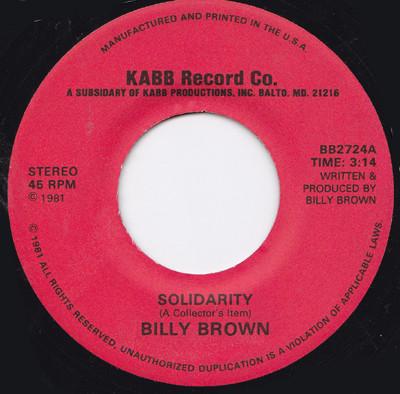 Solidarity / Early Eighties - Billy Brown