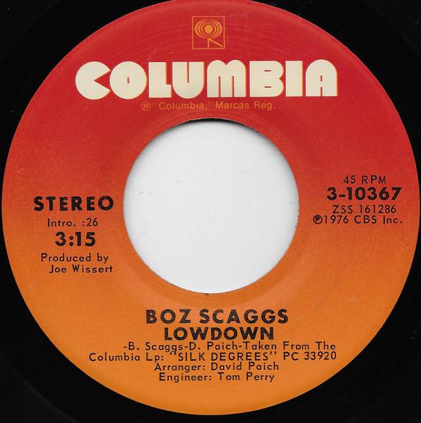 Boz Scaggs ‎– Lowdown - Boz Scaggs