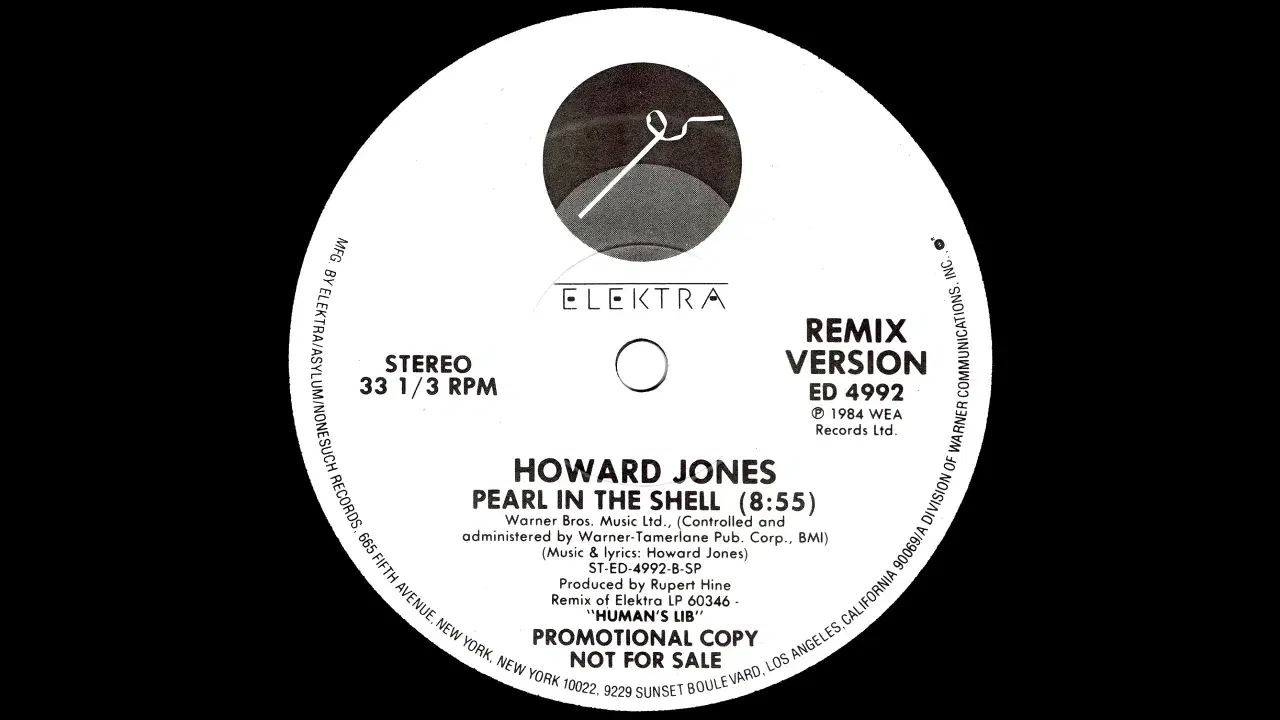 12" - Elektra (ED 4992) - Howard Jones