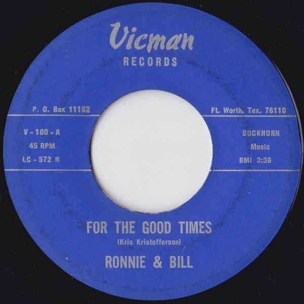 For The Good Times / Spirit Of '76 - Ronnie & Bill