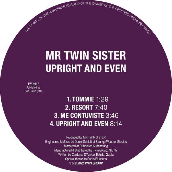 Upright and Even - Mr Twin Sister