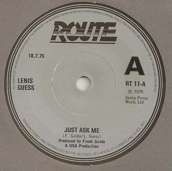 Workin' For My Baby / Just Ask Me - Lenis Guess