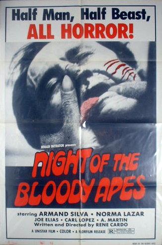 Night of the Bloody Apes - radio promo - Donald L. Velde, Inc.